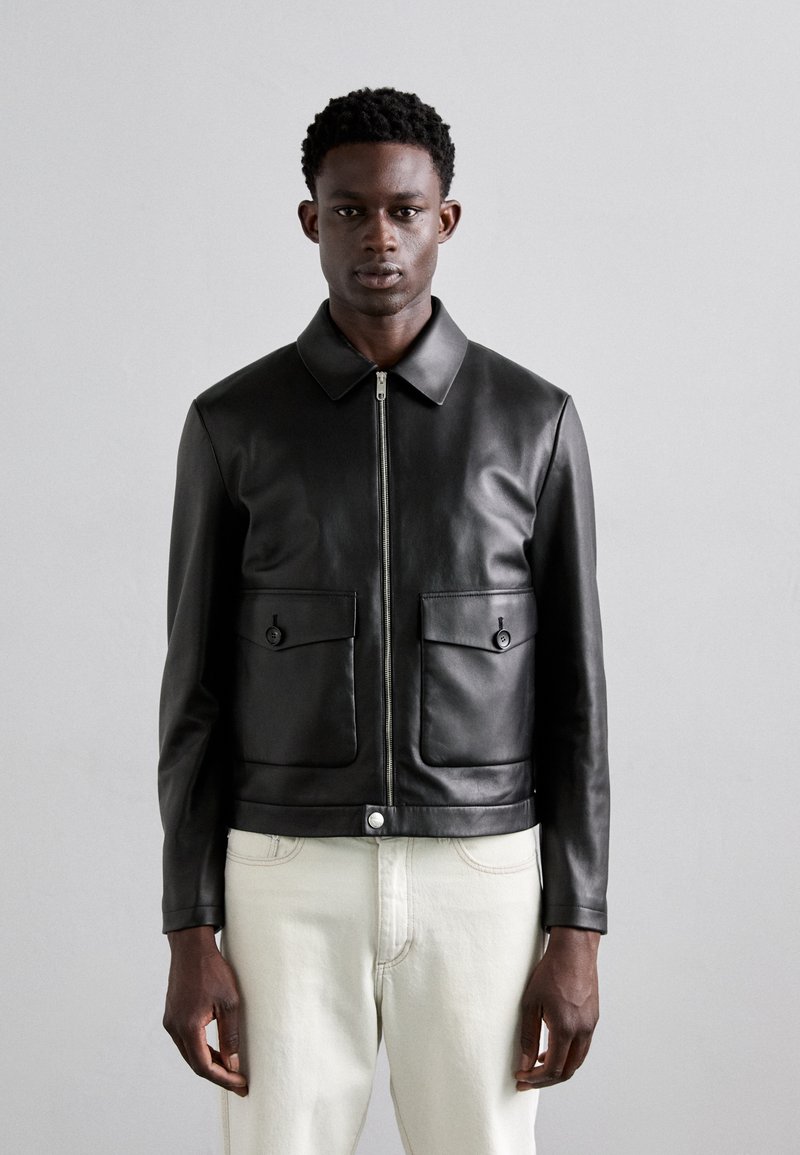 Bally Kožená bunda - black