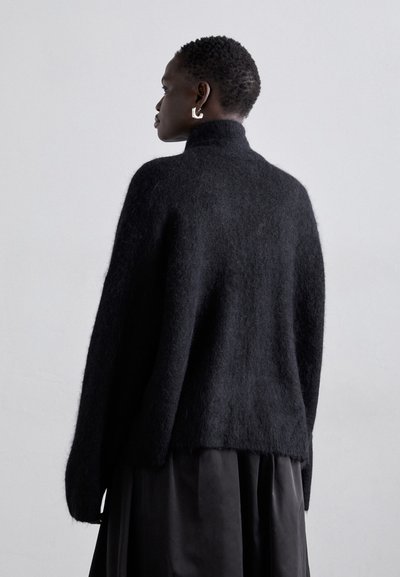 Holzweiler TINE FLUFFY CARDIGAN - Kardigán - black
