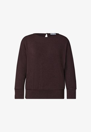 Street One, BATWING SHIRT IM MELANGE-LOOK - Pullover - rustic rouge mel