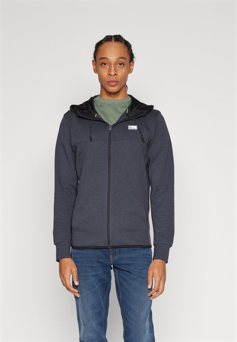 Jack & Jones - JCOAIR ZIP HOOD - Sudadera con cremallera - dark navy detail:melange, Ampliar