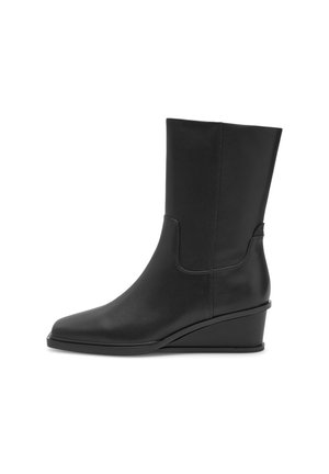 Woden Botines de cuña - black