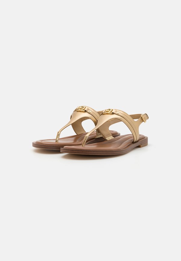 MANDY - T-bar sandals - pale gold2