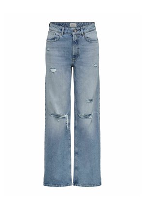 ONLY, WIDE-FIT JEANS ONLJUICY HIGH WAIST WIDE LEG FIT JEANS - Relaxed fit jeans - light blue denim