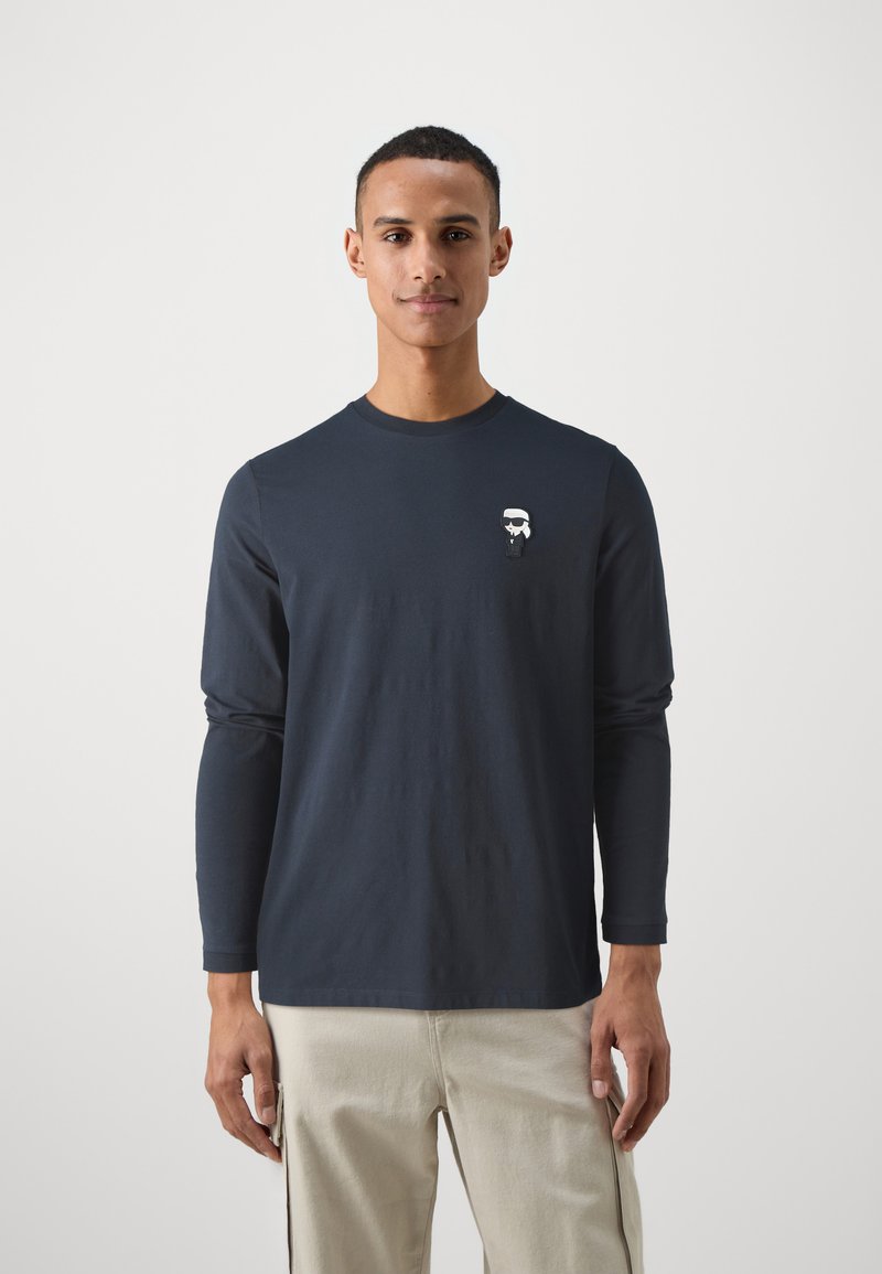 KARL LAGERFELD CREWNECK - Hosszú ujjú felső - midnight blue