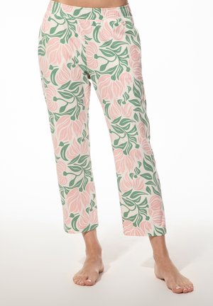 SCHLAF 7/8 FLORALER PRINT - Nachtwäsche Hose - grün