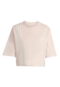 OFF PLACED STRIPES - Print T-shirt - taupe