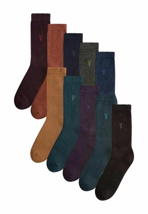 10 PACK  - Socks - red orange blue