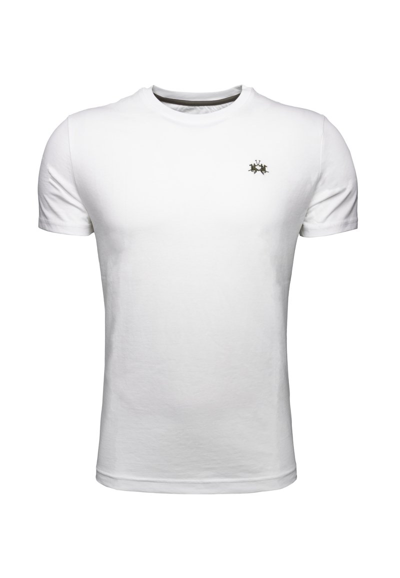 La Martina Camiseta básica - off white xmrjs