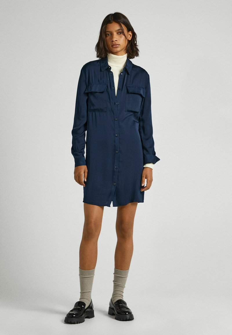 Pepe Jeans Blousejurk donkerblauw