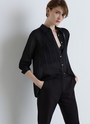 Calliope, CAMICIA TINTA UNITA - Camicia - ultrablack