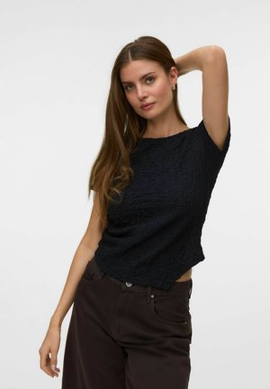 Vero Moda, T-SHIRT VMALISSIA TOP - Blouse - black