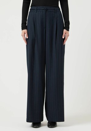 PIMIS HMW NADELSTREIFEN - Pantalon classique - navy blazer