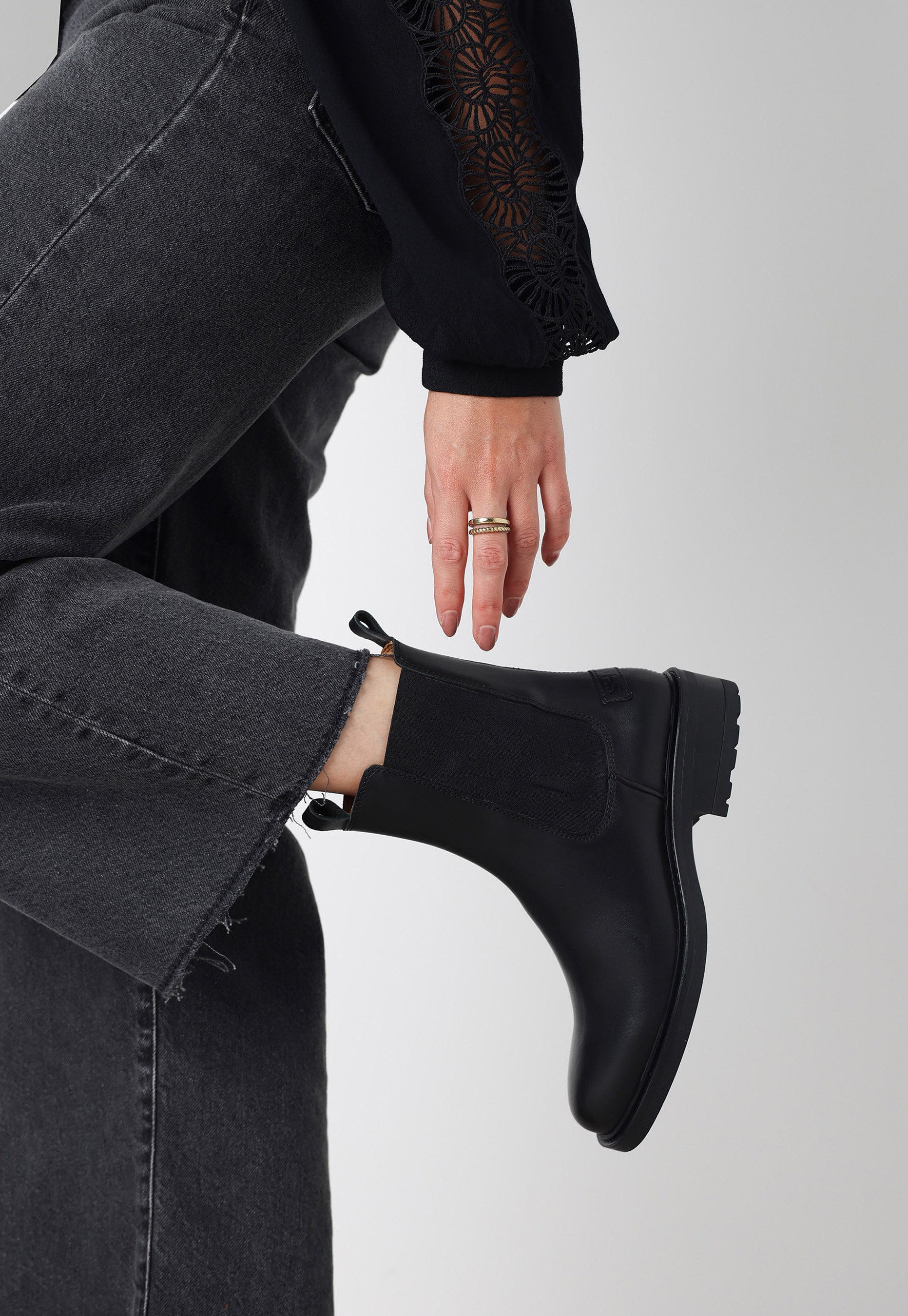 Shabbies Amsterdam Lage laarzen - black/zwart - Zalando.nl
