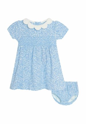 REGULAR FIT - DITSY FLORAL PRINT SMOCKED SET - Jersey dress - blue