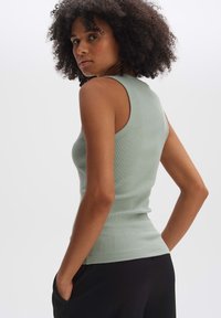 OPUS SLIM FIT RIB - Top - aqua green