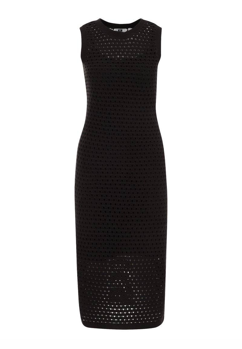 WE Fashion Gebreide jurk zwart