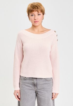 MIT U-BOOT-AUSSCHNITT - Pullover - rose clair