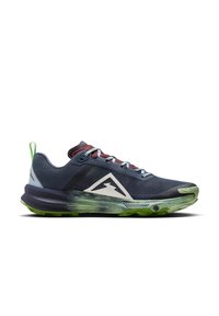 Nike Performance REACT TERRA KIGER 9 - Scarpe da trail running - thunder blue vapour green light armoury blue summit white