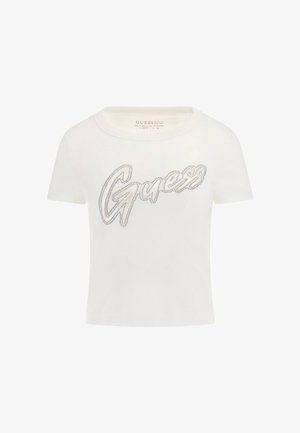 Guess, - T-shirt z nadrukiem