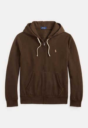 THE RL FLEECE FULL-ZIP HOODIE - Mikina s kapucňou - nutmeg brown