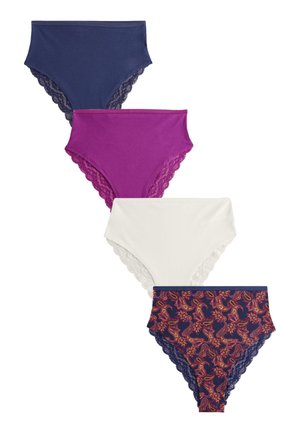 Next 4 PACK HIGH RISE - Slip - navy paisley
