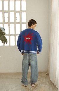 Kaotiko TRICKY LOVE UNISEX - Pulover - royal