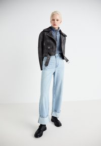 ONLY ONLMACY WASHED BIKER - Jakna iz umetnega usnja - phantom