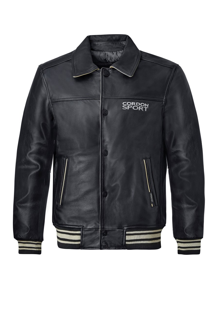 Cordon Sport VICTORIA - Leather jacket - black/anthracite - Zalando