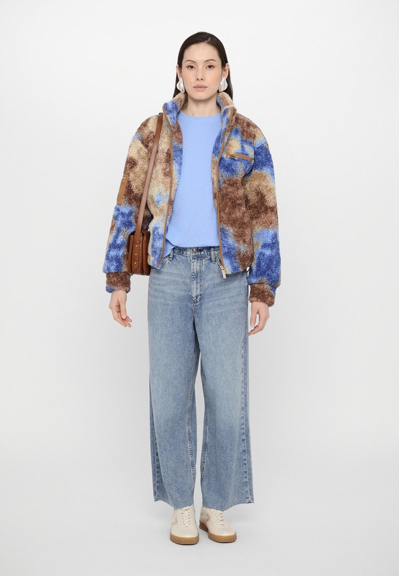 Helmstedt SAFIYA JACKET - Fleece jacket - blue moss/multi-coloured 