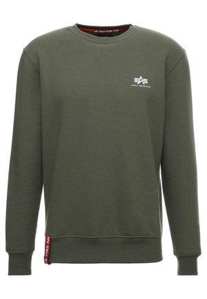 Alpha Industries BASIC SMALL LOGO - Športni pulover - dark oliv