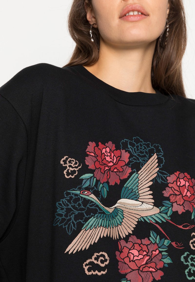 Oversized Printed Sweatshirt - Floral