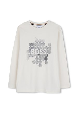 BOSS Kidswear, TEE-SHIRT MANCHES LONGUES - T-shirt à manches longues - ivory