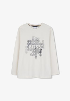 BOSS Kidswear, TEE-SHIRT MANCHES LONGUES - T-shirt à manches longues - ivory