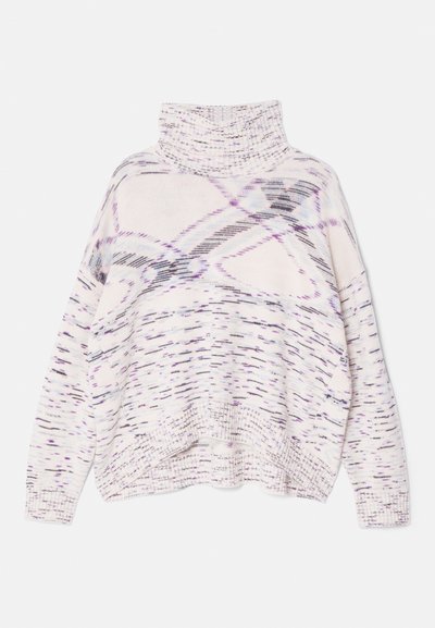 Missoni ROLL NECK - Stickad tröja - white/violet