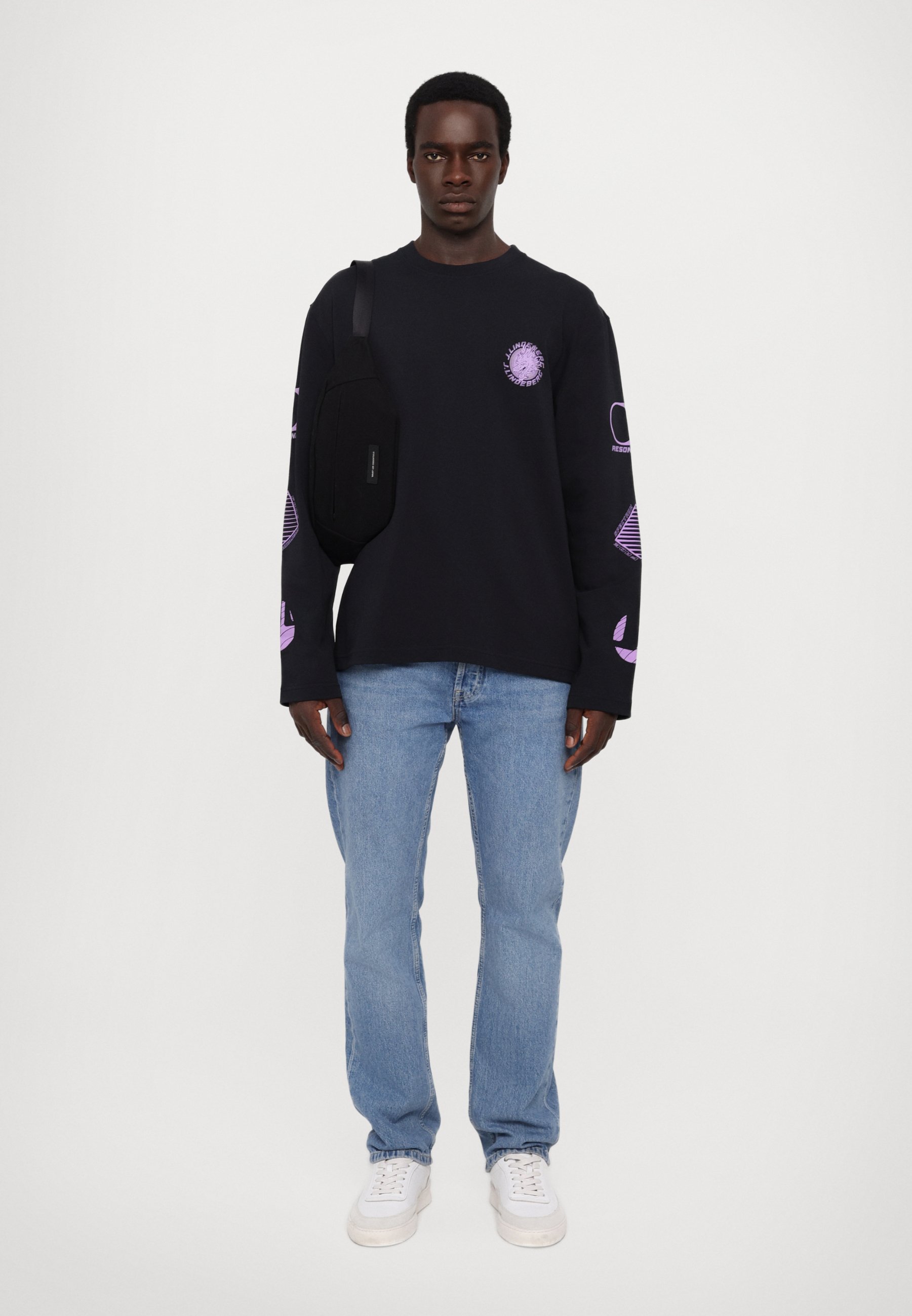 J.LINDEBERG WALSH PRINT - Long sleeved top - black - Zalando.co.uk
