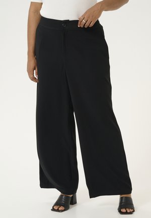 ROXANA WIDE - Trousers - black deep