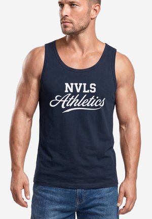 Neverless, TANKTOP HERREN MIT GRAFIK-PRINT - NVLS ATHLETICS - TRÄGERSHIRT - Top - navy