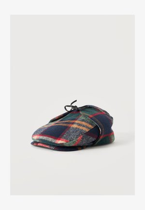 Brixton, BARREL EARFLAP UNISEX - Плетена шапка - navy/green/red/cream