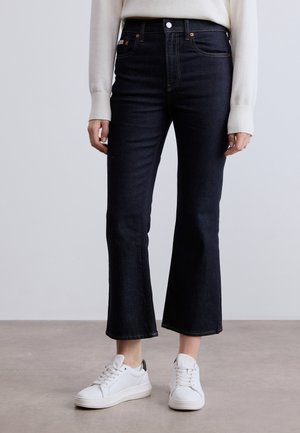 HIGH RISE CROP FLARE - Trapézfarmer - classic rinse