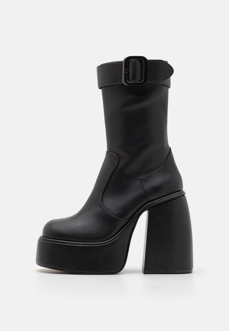 Buffalo HEART BOOTIE BUCKLE - Platform-saappaat - black