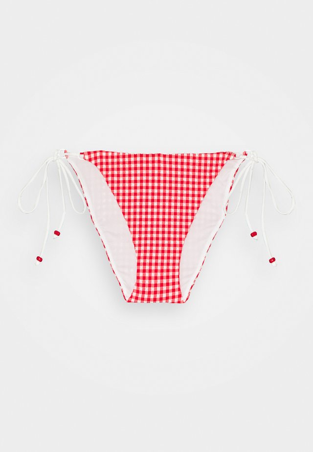 VINTAGE BEACH RIBBON BRIEF - Bikini-Hose - red/offwhite