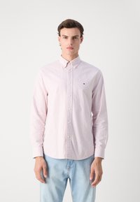 Tommy Hilfiger HERITAGE STRIPE SHIRT - Košeľa - terra red / white