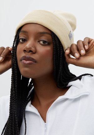 Beanie - mottled beige