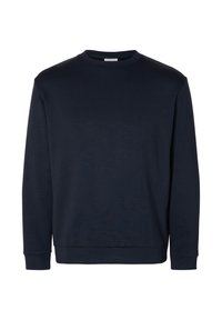SLHEMANUEL SOFT CREW NECK NOOS - Sportska majica - sky captain