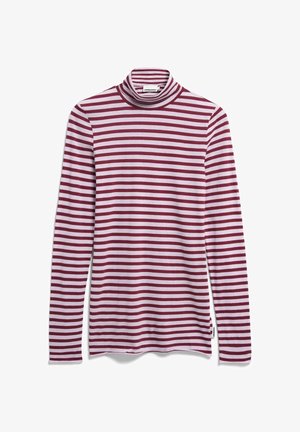 ARMEDANGELS, GRAZILIANAA STRIPES - Langarmshirt - moonlit lilac-velvet red