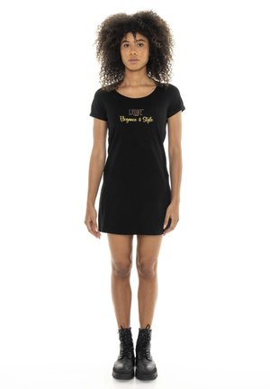 LEONE 1947, WOMAN DRESS CHIC - Robe t-shirt - black