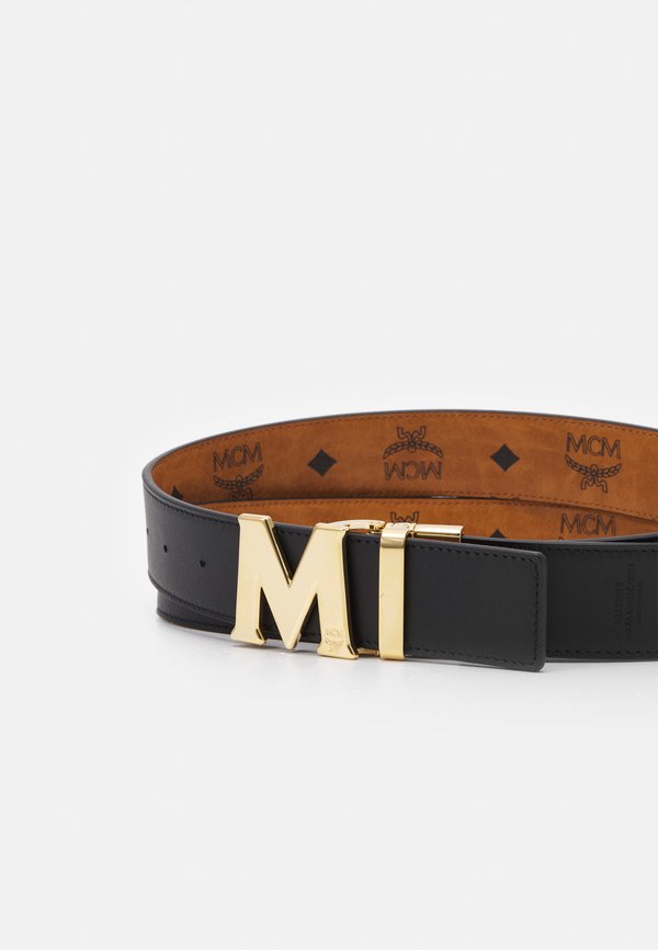 CLAUS M REVERSIBLE BELT 1.5" IN VISETOS - Belt - cognac2
