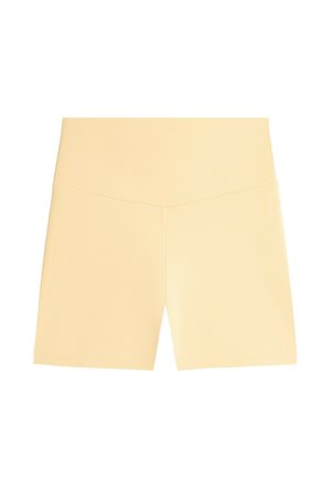 OYSHO, COMFORTLUX HIGH-RISE 10CM HOT PANTS - Tights - mottled light yellow