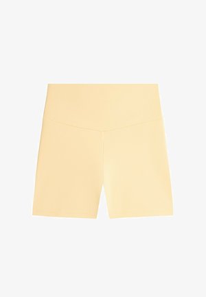 OYSHO, COMFORTLUX HIGH-RISE 10CM HOT PANTS - Leggings - mottled light yellow