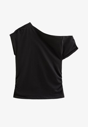 New Look, OFF THE SHOULDER - Camiseta estampada - black